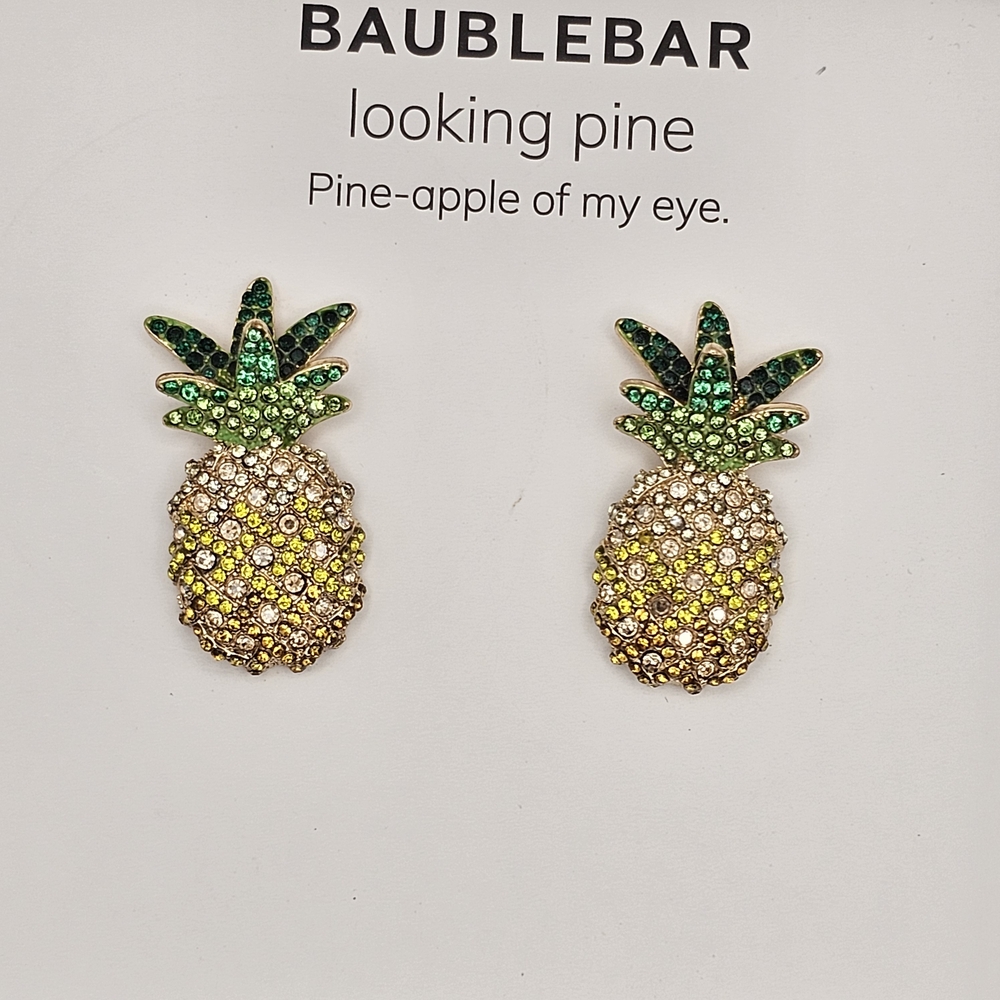 New Baublebar Pineapple Earrings - image 2